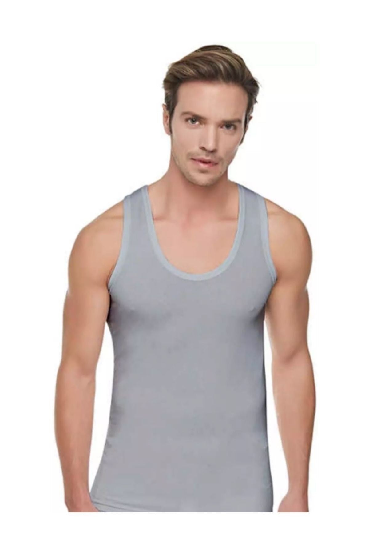 6-piece Combed Classic White Men's Tank Top 3120010110112