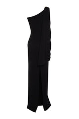 Long Night Evening Gown Dress With Black Accessories Tprss24ae00127