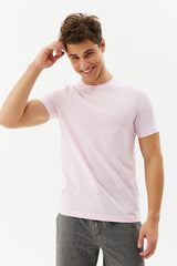 Black Men's Crew Neck 100% Cotton Solid Color Short Sleeve Basic Casual And Sports T-shirt 8766 Tb21