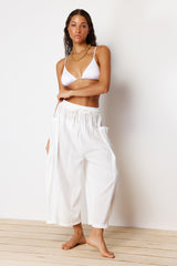 White Woven Pants Tbess24pl00007