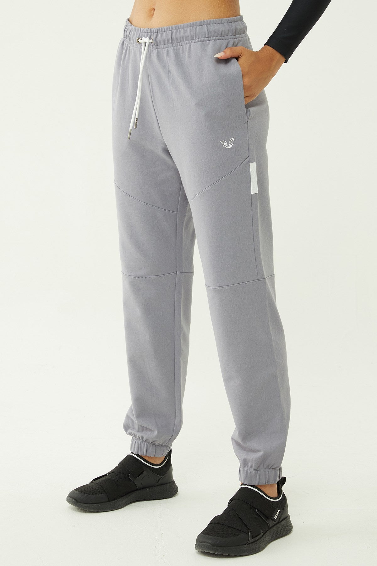 Women's Powder Organic Cotton Loose Sports Sweatpants 0722 Tb23wy05s0722-1