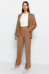 Mink Wide Leg Woven Pants Twoaw23pl00401