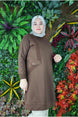 Women's Hooded Pocket Cover Detailed Stone Burkini Tunic P24110419-084