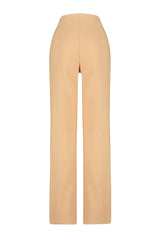 Camel Premium Straight/straight Cut Linen Woven Pants Twoss24pl00079