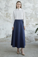 Elisha Suede Skirt - Stone Ms00ant823