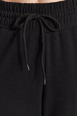 Mink Wide Leg/wide Leg Ribbed High Waist Knitted Sweatpants Twoaw24ea00027