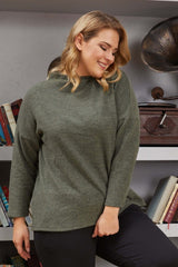 Recycling Yummy Sweater-khaki Sea-sw2110