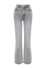 Grey Low Waist Wide Leg Jeans Twoss24je00033