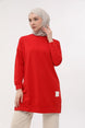 Women's Seasonal Loose Crew Neck Long Burkini Tunic Long Sport Model Seasonal Tunic B102