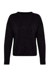 Black Soft Textured Nopeli Knitwear Sweater Twoaw24kz00219