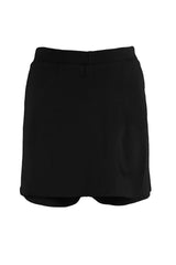 Black Body Fitting Mini Shorts Knit Skirt Twoaw23et00246