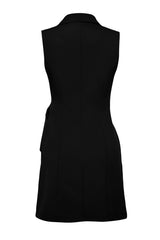 Stone Double Breasted Pleated Detailed Mini Woven Dress Twoss24el00793