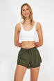 Black Parachute Fabric 2 Layer Sport Shorts Twoaw21sr0012