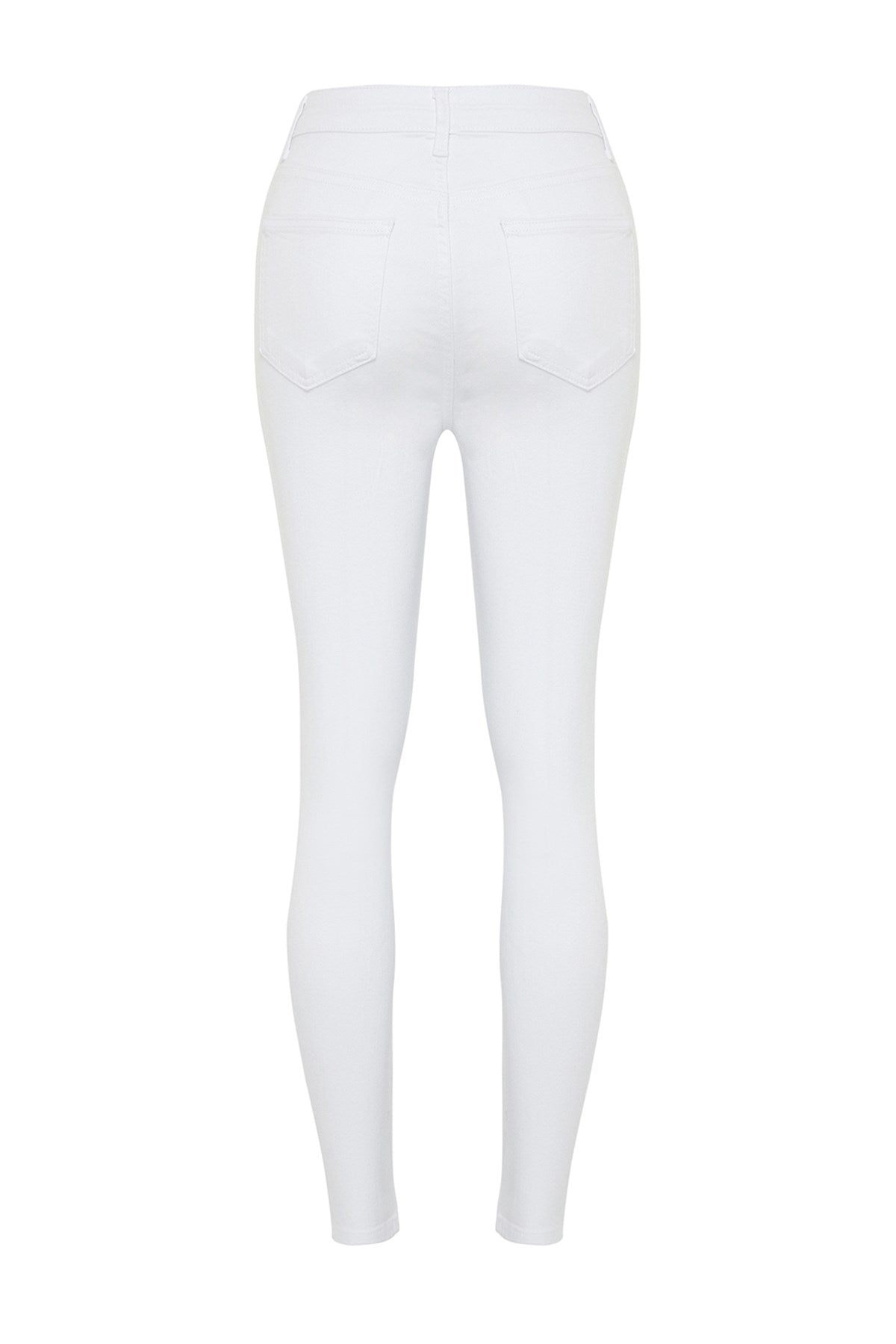 White High Waist Skinny Jeans Twoss24je00266