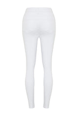 White High Waist Skinny Jeans Twoss24je00266