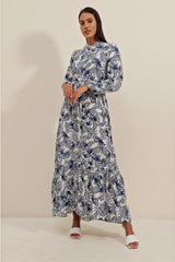 2158 Exotic Pattern Dress - D. Black 2158bgd19