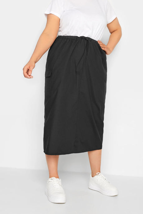 Plus Size Midi Length Cargo Skirt 302038 Byk-23y-302036