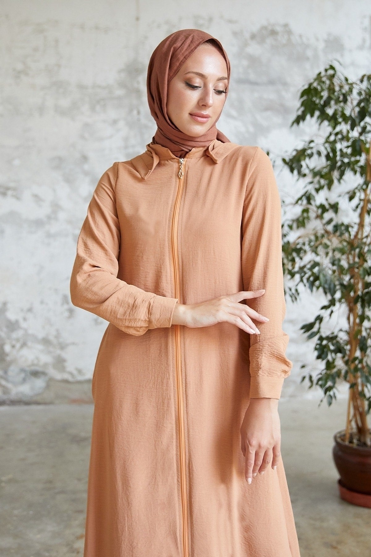 Lure Hooded Abaya - Beige Ms00ant99119