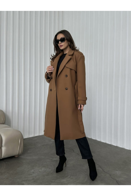 Premium Coat With Black Shoulder Buttons T-20013