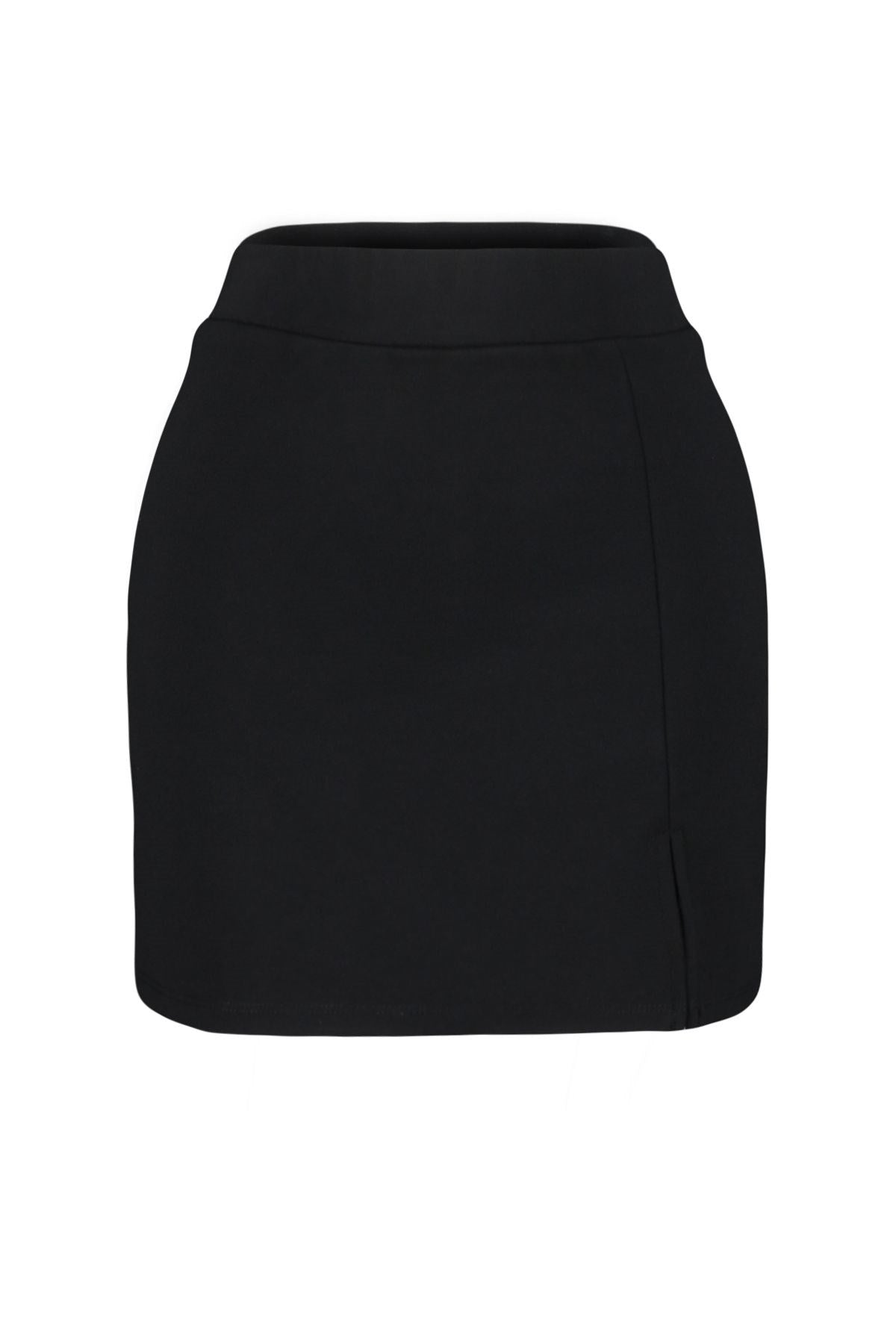 Black Flexible Mini Shorts Skirt Twoss24et00157