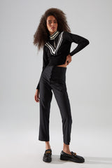 Black Loose Leg Woven Pants Twoss19wx0086