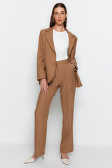 Mink Wide Leg Woven Pants Twoaw23pl00401