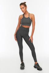 Black Jumper Full Length Sports Leggings Twoss21ta0023