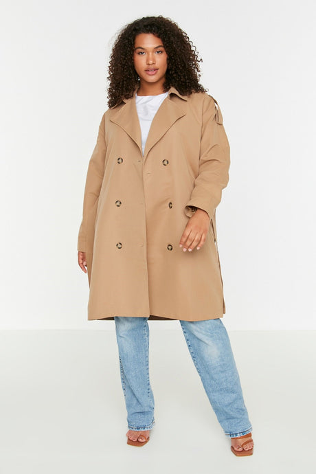 Camel Trench Coat Tbbaw23bm00001