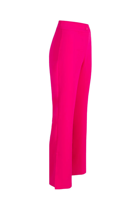 Women's Fuchsia Slit Detailed Pants Lg-oz420-pnt