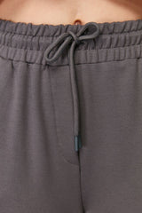 Anthracite Soft Button Pocket Regular Waist Knitted Shorts & Bermuda Twoss24sr00110