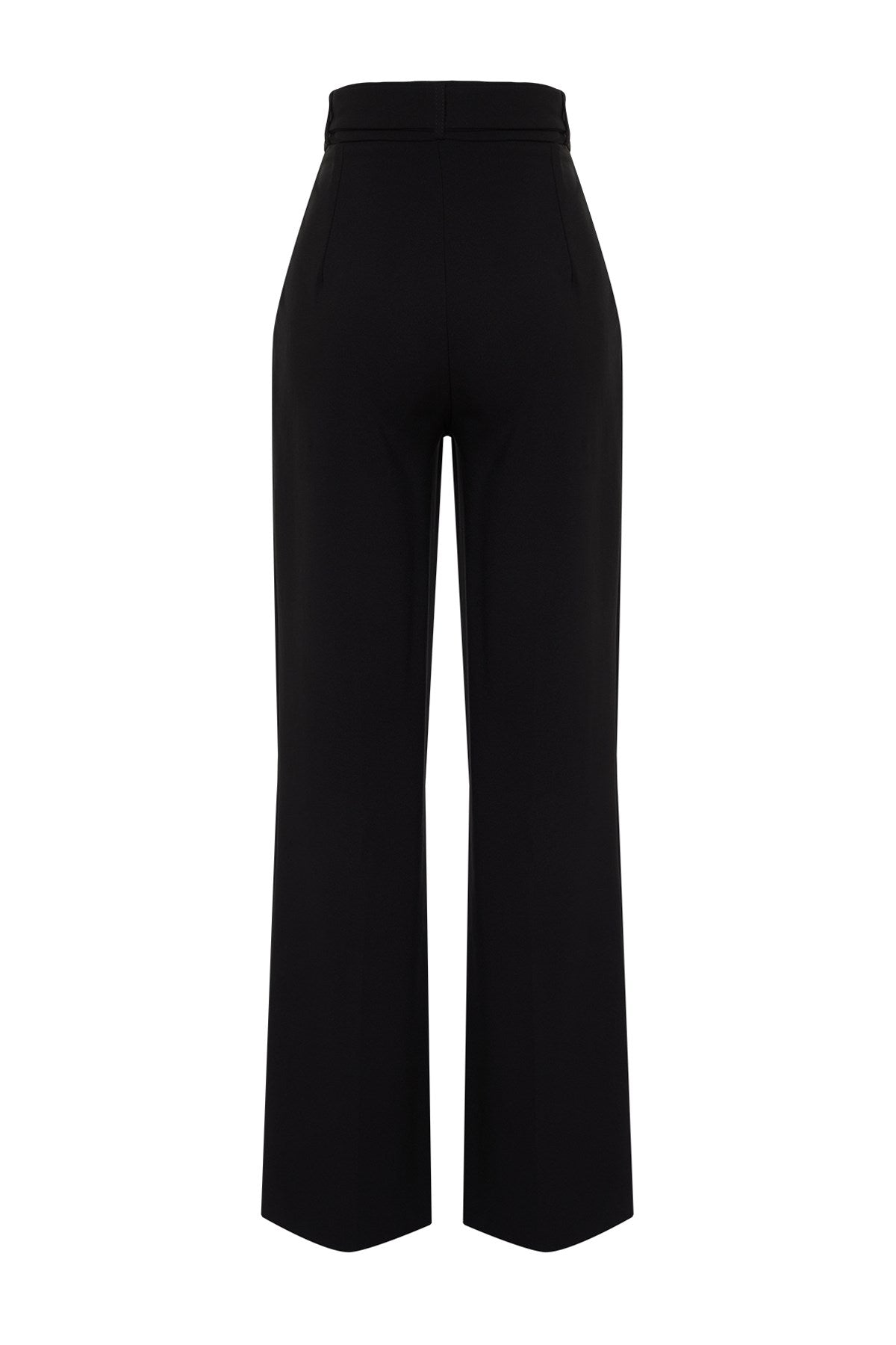 Black Belted Wide Leg/wide Leg Woven Pants Twoss24pl00115