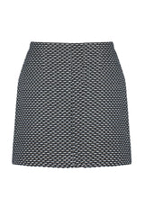 Black Button Detailed Tweed Fabric Mini Woven Skirt Twoaw24et00142