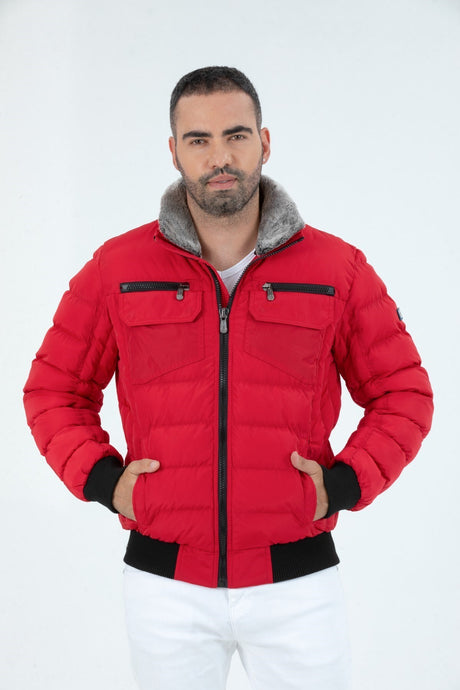 Men's Short Hooded Padded Windproof Classic Inflatable Coat 9098 Gfx9098