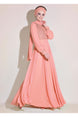 Women's Coral Chiffon Evening Dress T 5426 19yabltr5426