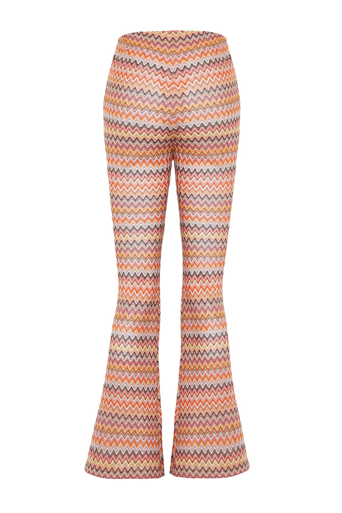 Geometric Pattern Knitted Knitwear Look Pants Tbess24pl00000