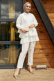 Rima Ruffle Shirt Set - White Ms00mt011221