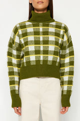 Green Turtleneck Knitwear Sweater Twoaw24kz00729