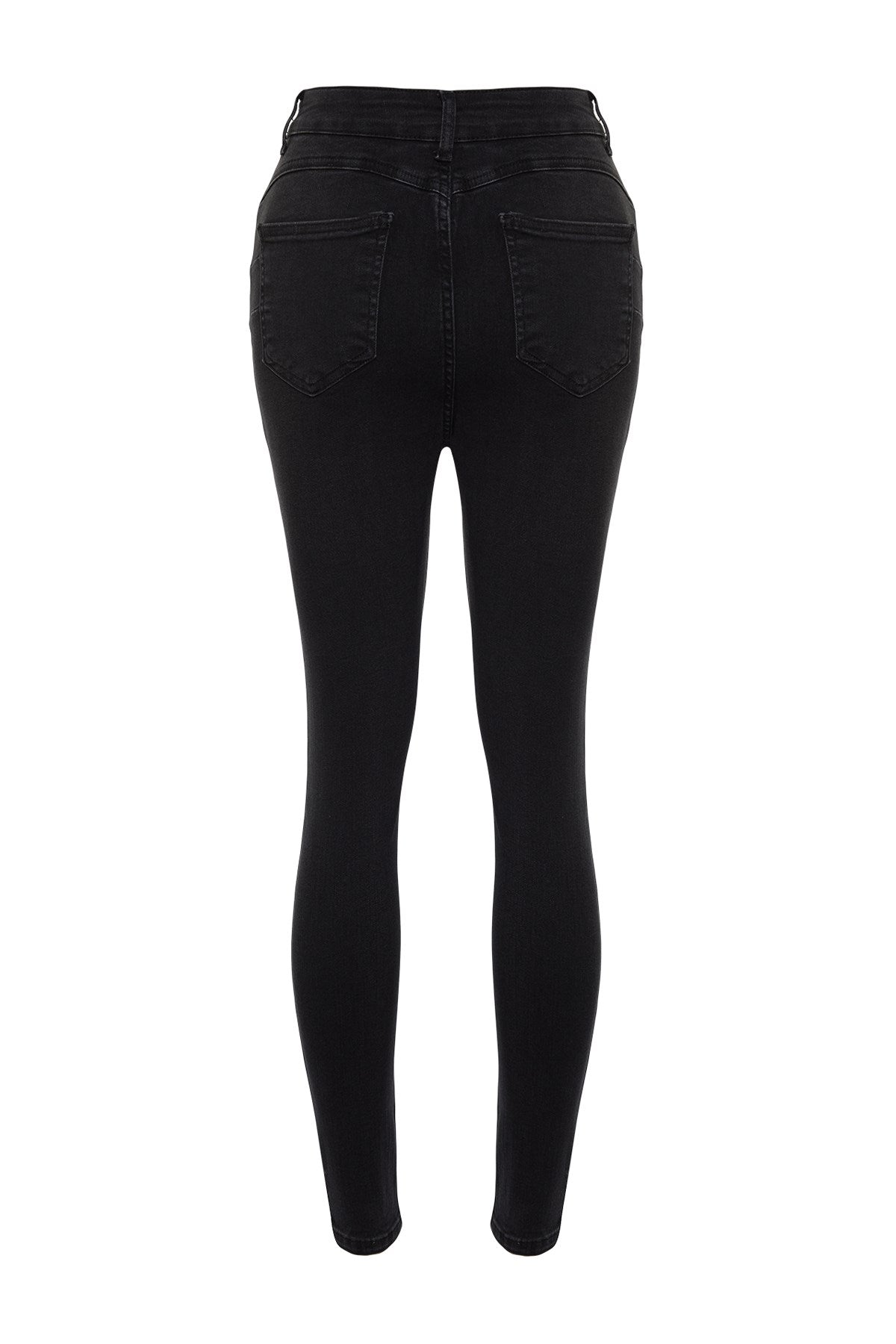 Anthracite Push Up High Waist Skinny Jeans Twoss24je00065