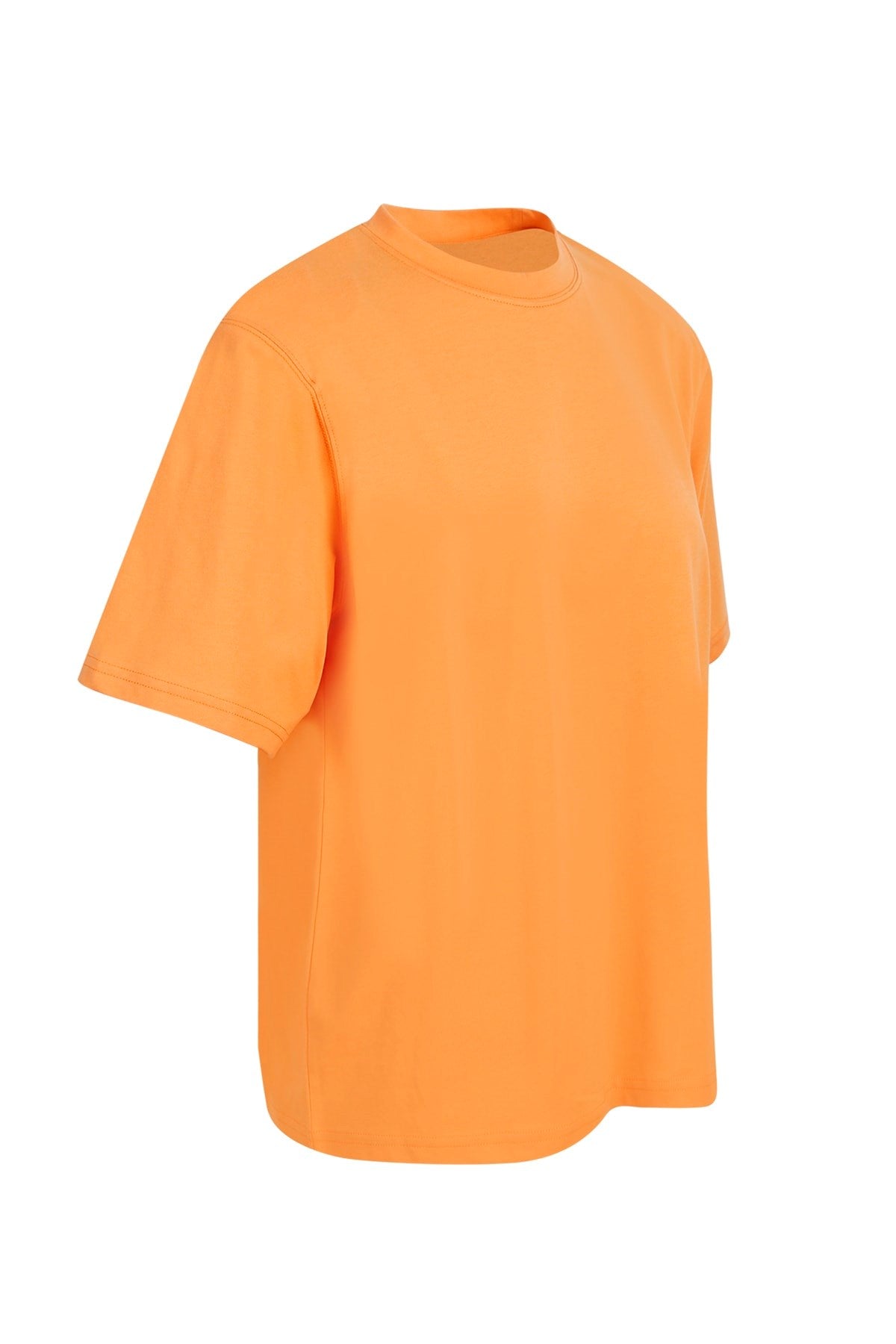 Women's Orange Wadded Printed T-shirt Lg-oz260-tht