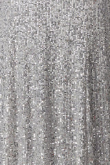 Grey Sequin Long Night Evening Dress Tprss24ae00036