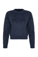 Indigo Soft Textured Knitwear Sweater Twoaw24kz00268