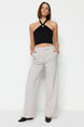 Oil Wide Leg Wide Leg High Waist Woven Pants Twoaw22pl0066