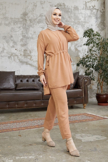 Lefiya Tunnel Belt Duo Suit - Camel Ms00in300033