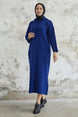 Ivona Hooded Knit Dress - Navy Ms00rf911