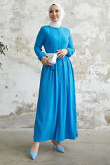 Lemina Belted Dress - Blue Ms00as8900