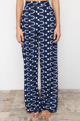 Geometric Pattern Woven Pants Tbess24pl00014