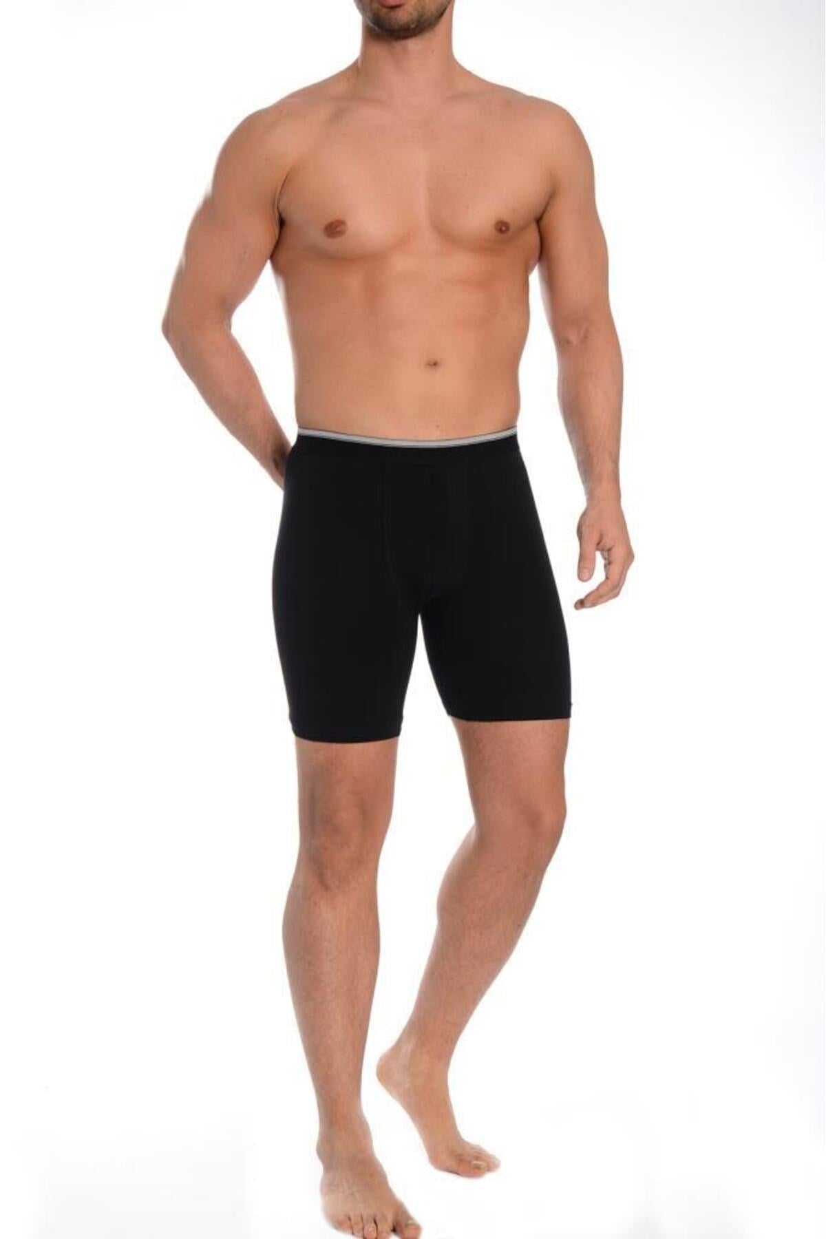 3pcs Long Lycra Male Boxer 1004 Dnk1004-trn3