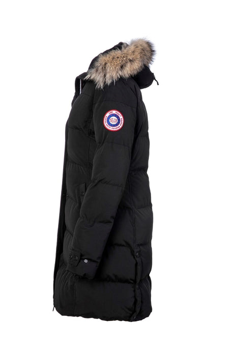 Women's Long Removable Fur Hooded Padded Water Repellent Windproof Inflatable Coat 8273 1001m8273