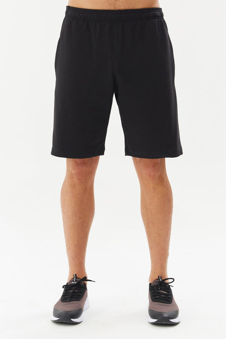 Men's Black Cotton Solid Color Short Sports And Casual Shorts 0256 Tb22ml15s0256-1