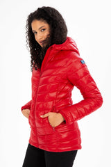 Women Short Fixed Hooded Padded Seasonal Sports Inflatable Coat 8722 Gfx8722